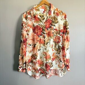 Bailey 44 Floral Button-Down Shirt Size Medium